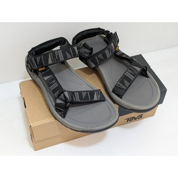 Teva Men's Hurricane XLT2 Strappy Hiking Sandals, Gray/Black, 13